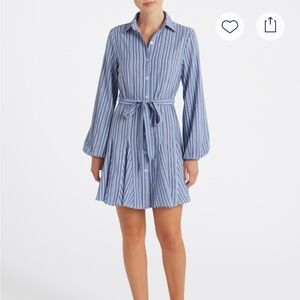 Striped Blue Mini Dress